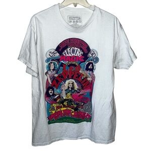 Led Zeppelin Electric Magic 2022 Graphic Cotton T-Shirt Size Large